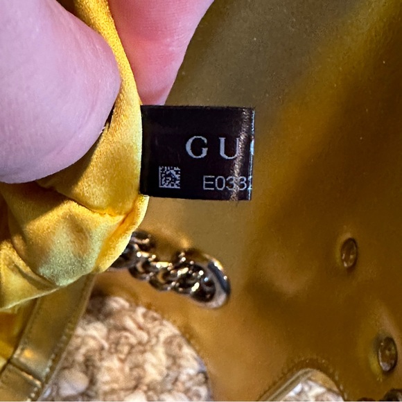 Gucci GG Marmont Mini Gold Sequin Shoulder Bag - Picture 14 of 14